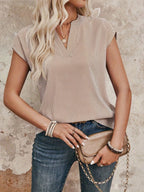 Dam Blus Elegant Randig V
