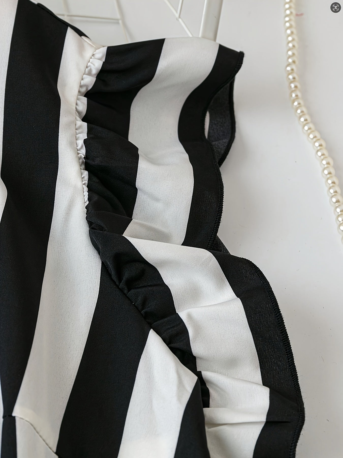 Dam Blus Elegant Randig Med Rosett