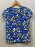 Dam Blus Kortärmad Blommig Elegant Vardagsstil