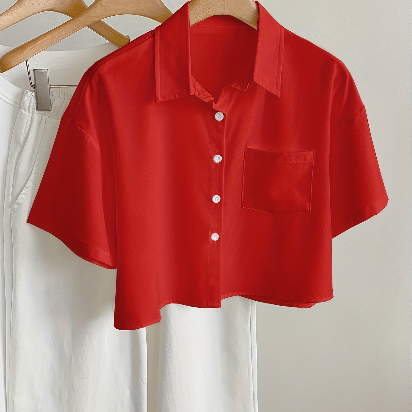 Dam Blus Kortärmad Skjorta Med Modern