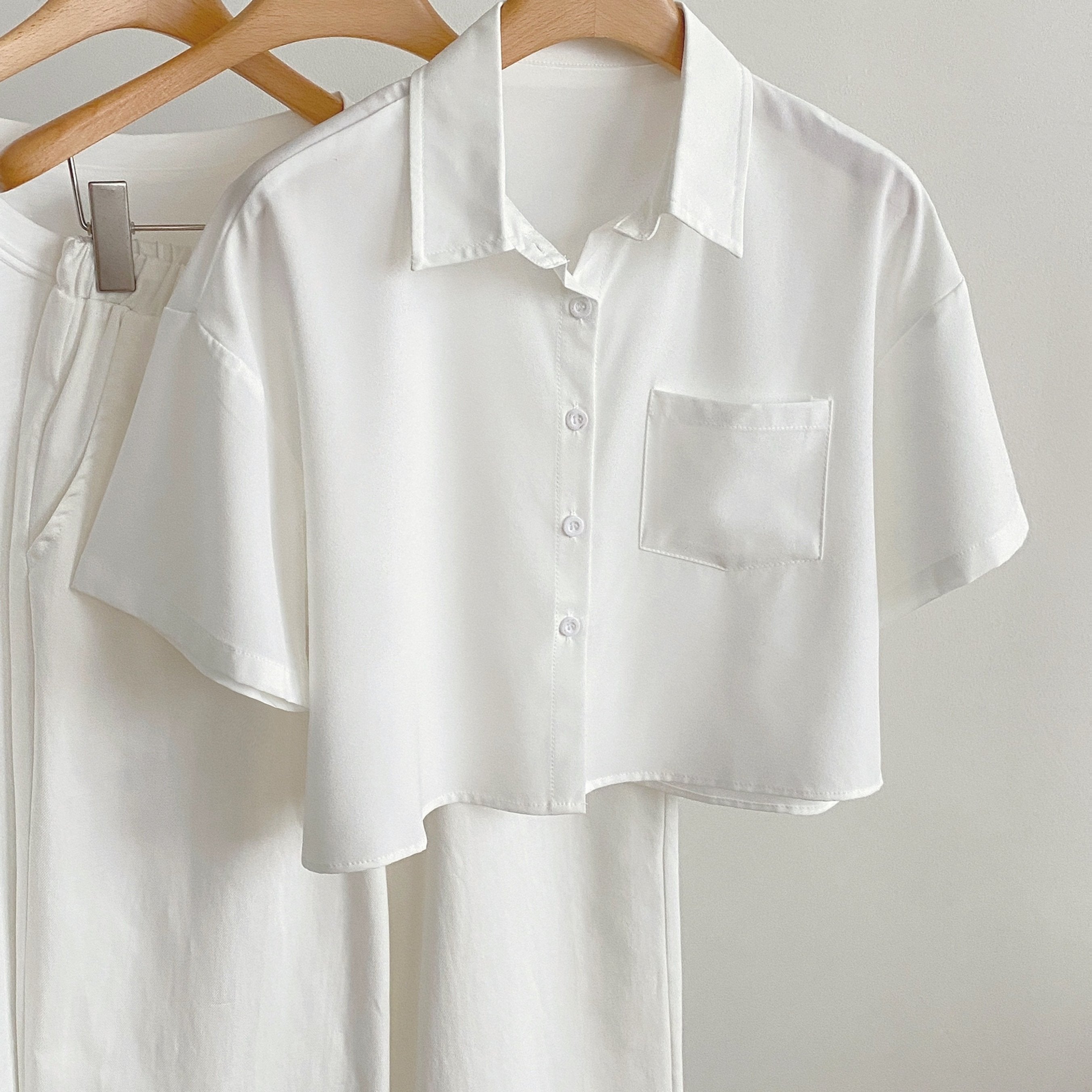 Dam Blus Kortärmad Skjorta Med Modern