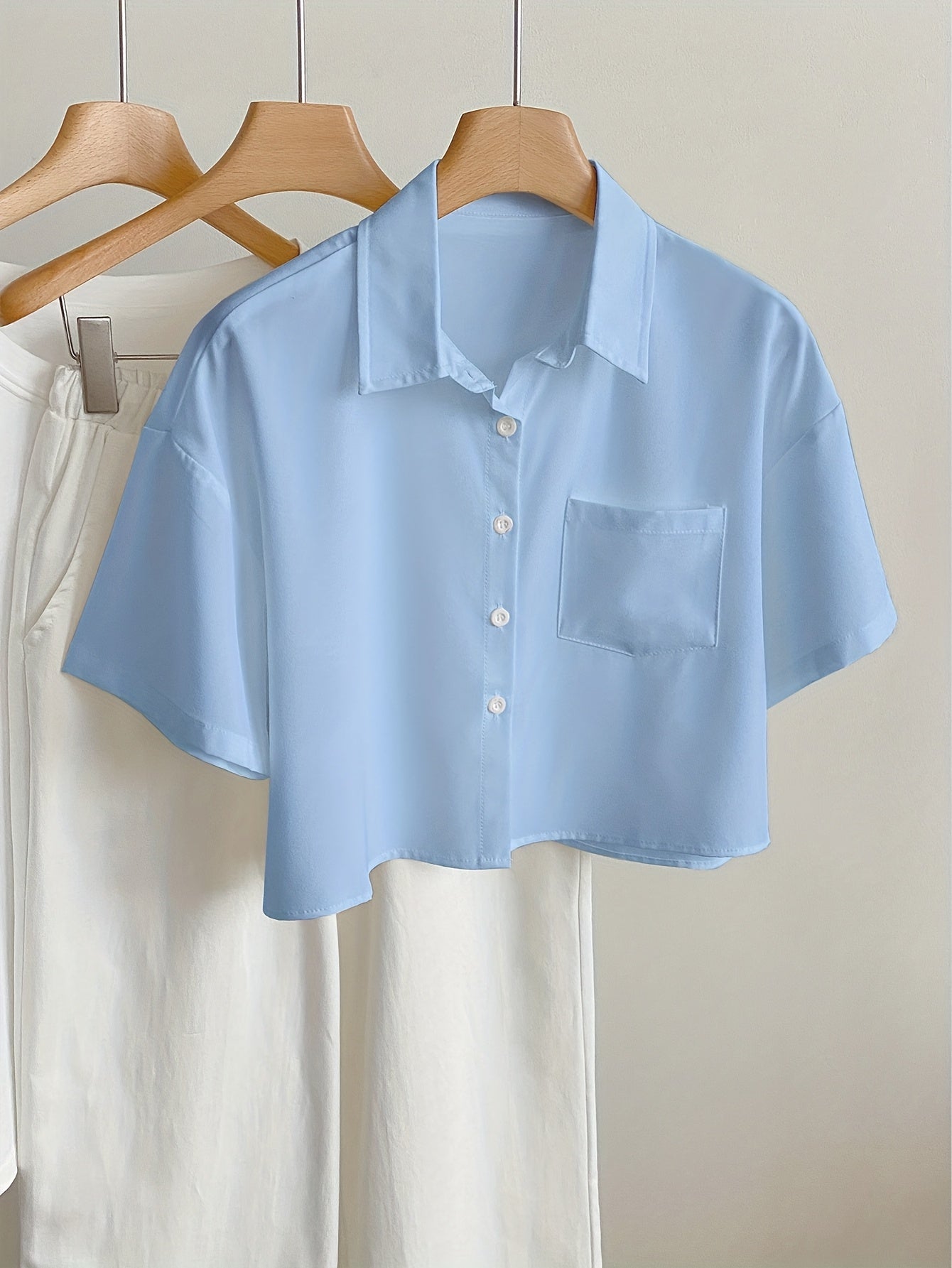 Dam Blus Kortärmad Skjorta Med Modern