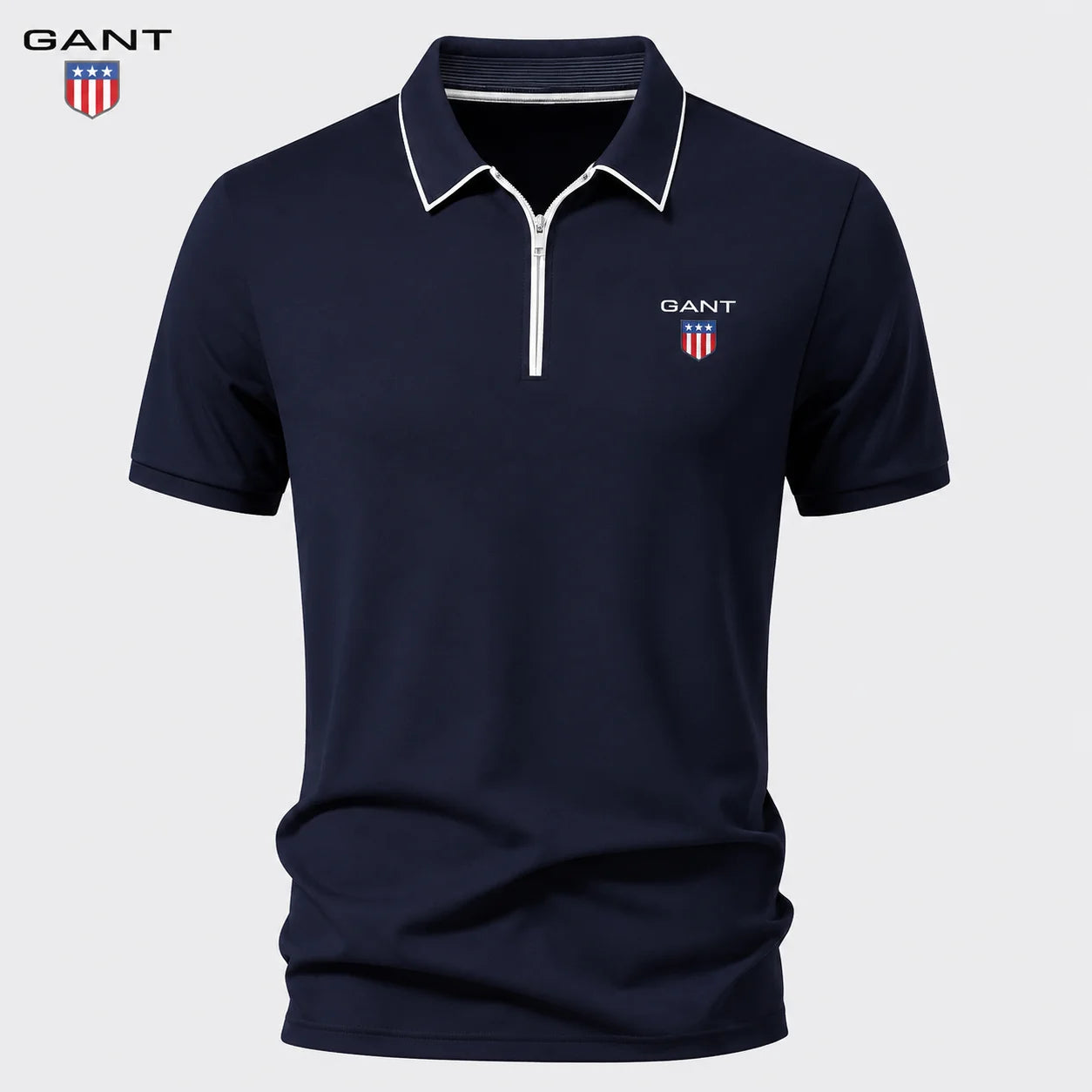 GANT™ Pikétröja med Dragkedja