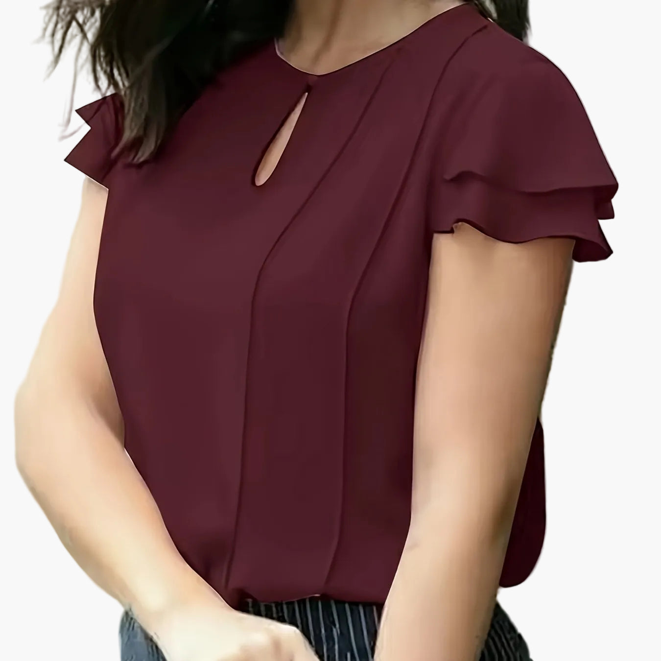 Dam Elegant Blus för Kontor och