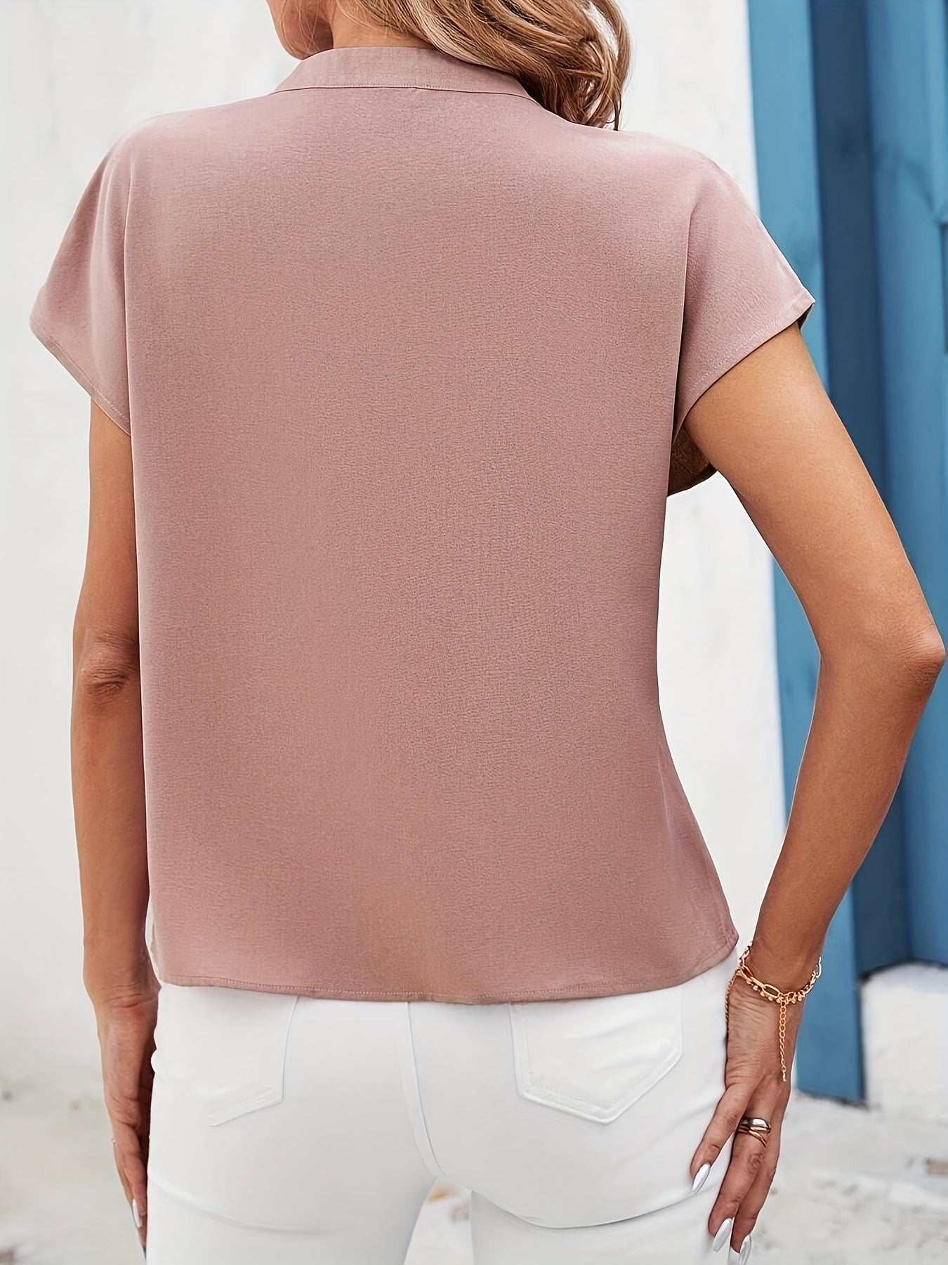 Dam Elegant Blus med Paljettdetaljer och