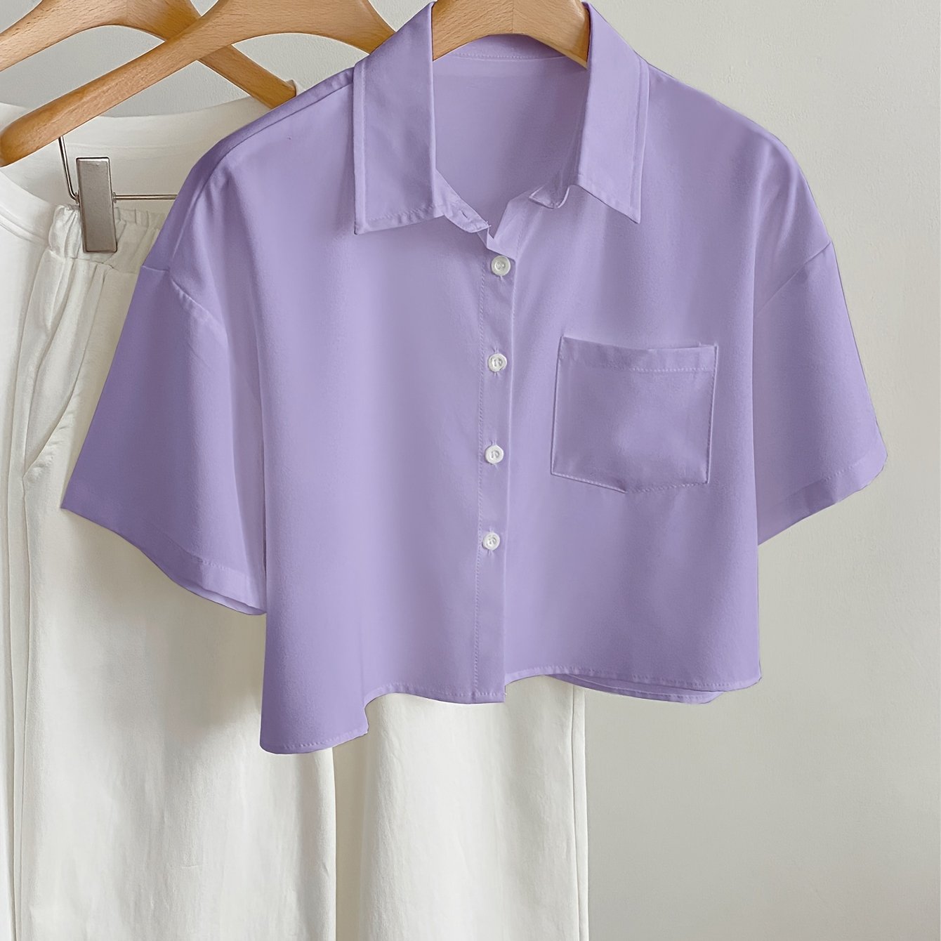 Dam Blus Kortärmad Skjorta Med Modern