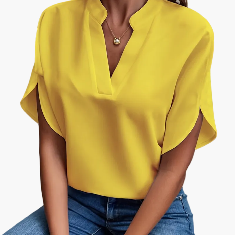 Dam Blus Vardags Elegant V
