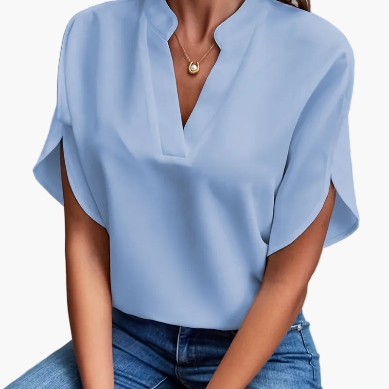 Dam Blus Vardags Elegant V