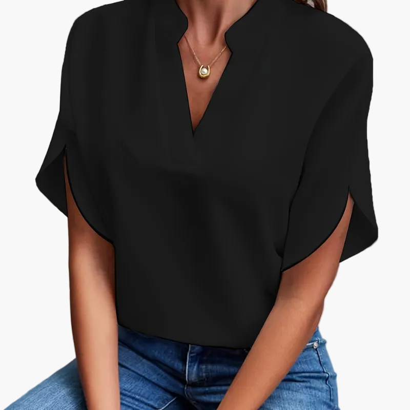 Dam Blus Vardags Elegant V
