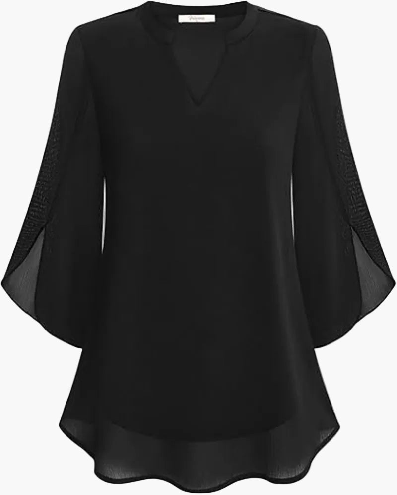 Dam Blus Elegant Vardagsstil med Lätt