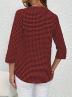 Dam Blus Rutigt V