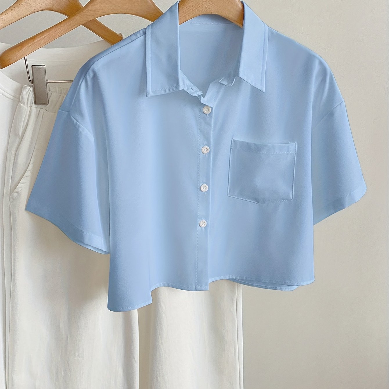 Dam Blus Kortärmad Skjorta Med Modern