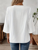 Dam Blus Bohemisk Långärmad Topp Casual