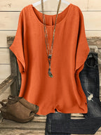 Dam Casual Blus med Lös Passform