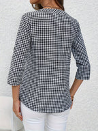 Dam Blus Rutigt V