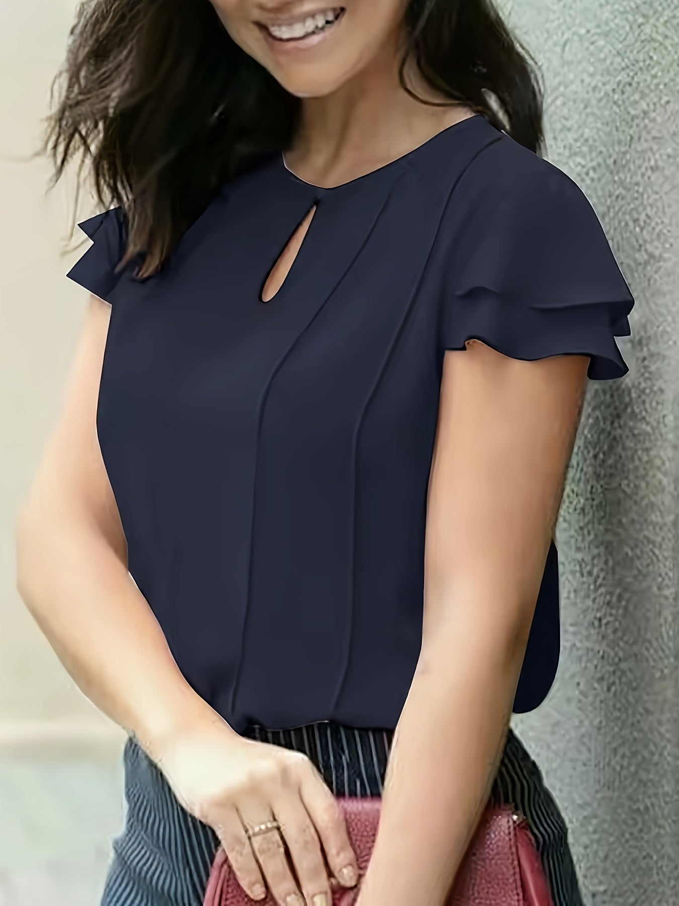 Dam Elegant Blus för Kontor och
