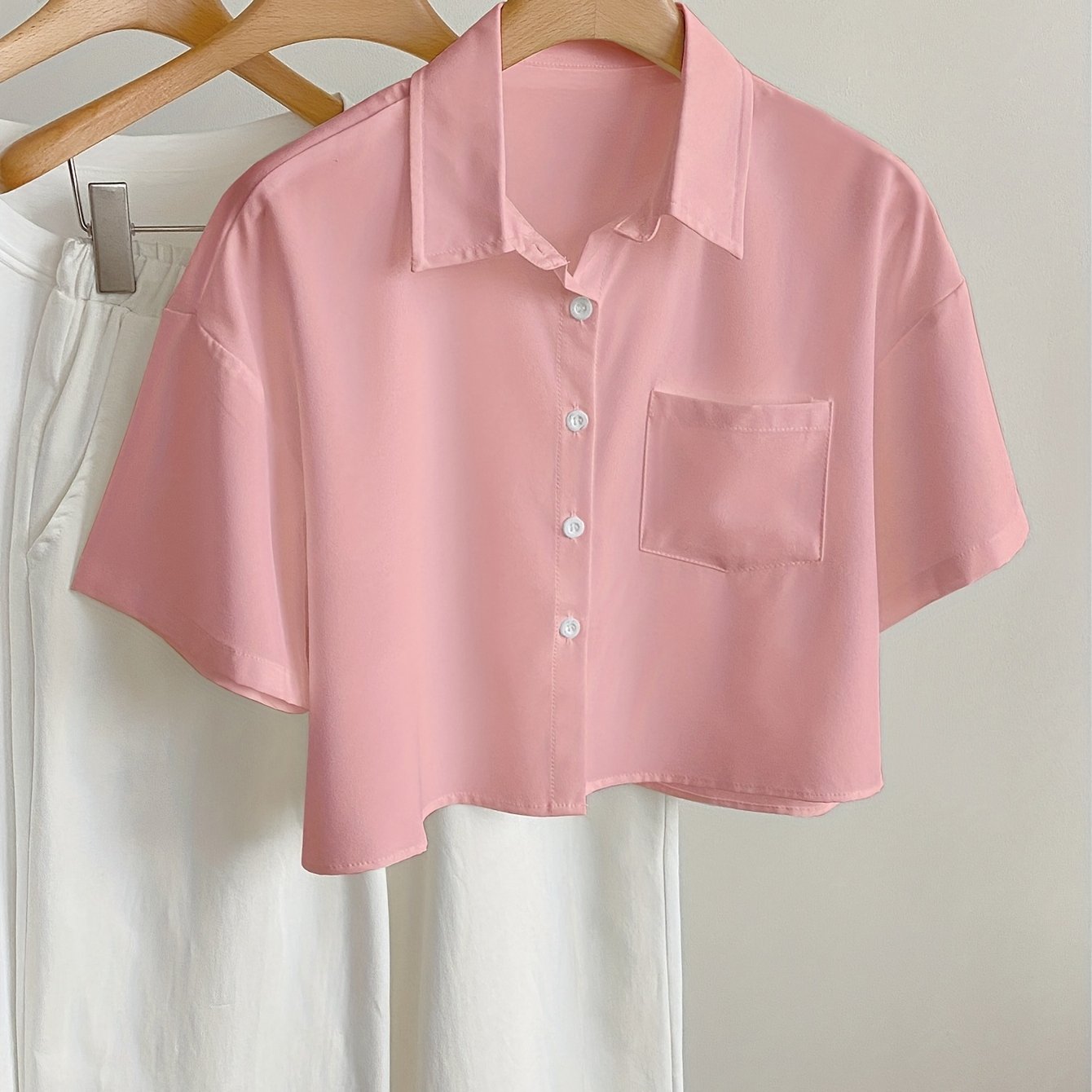 Dam Blus Kortärmad Skjorta Med Modern