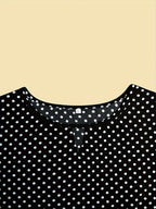 Dam Topp Elegant Prickig Ärmlös Blus