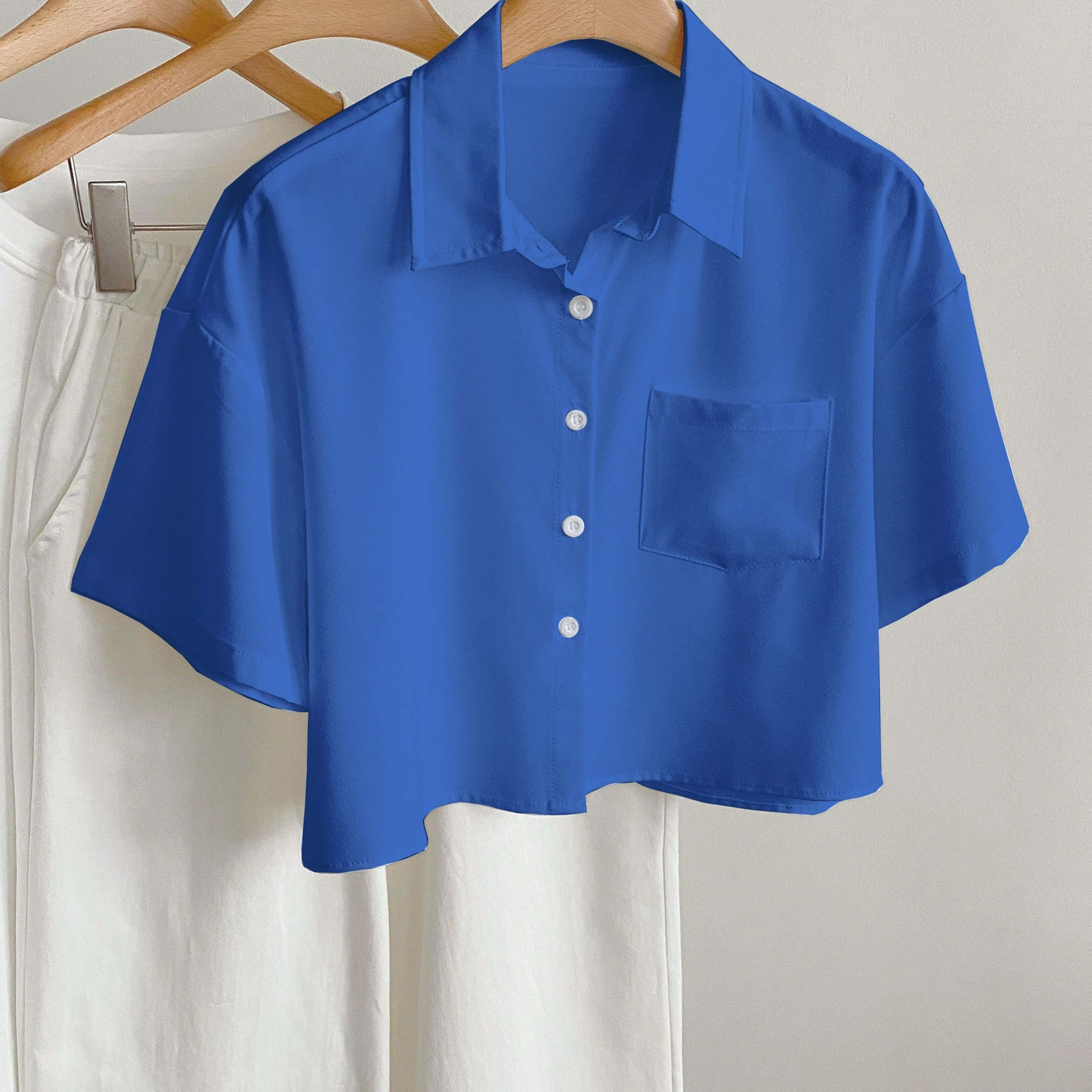 Dam Blus Kortärmad Skjorta Med Modern