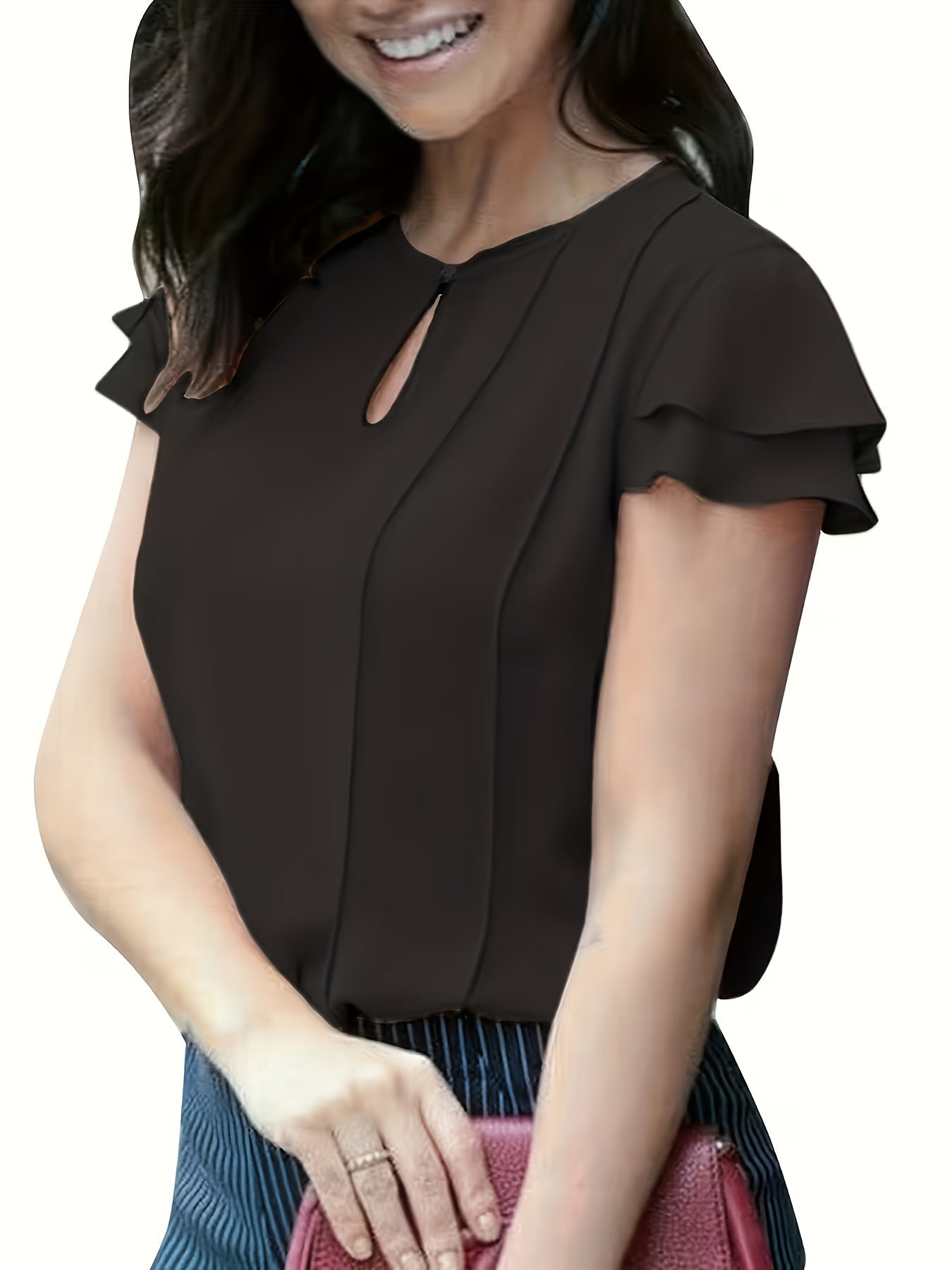 Dam Elegant Blus för Kontor och