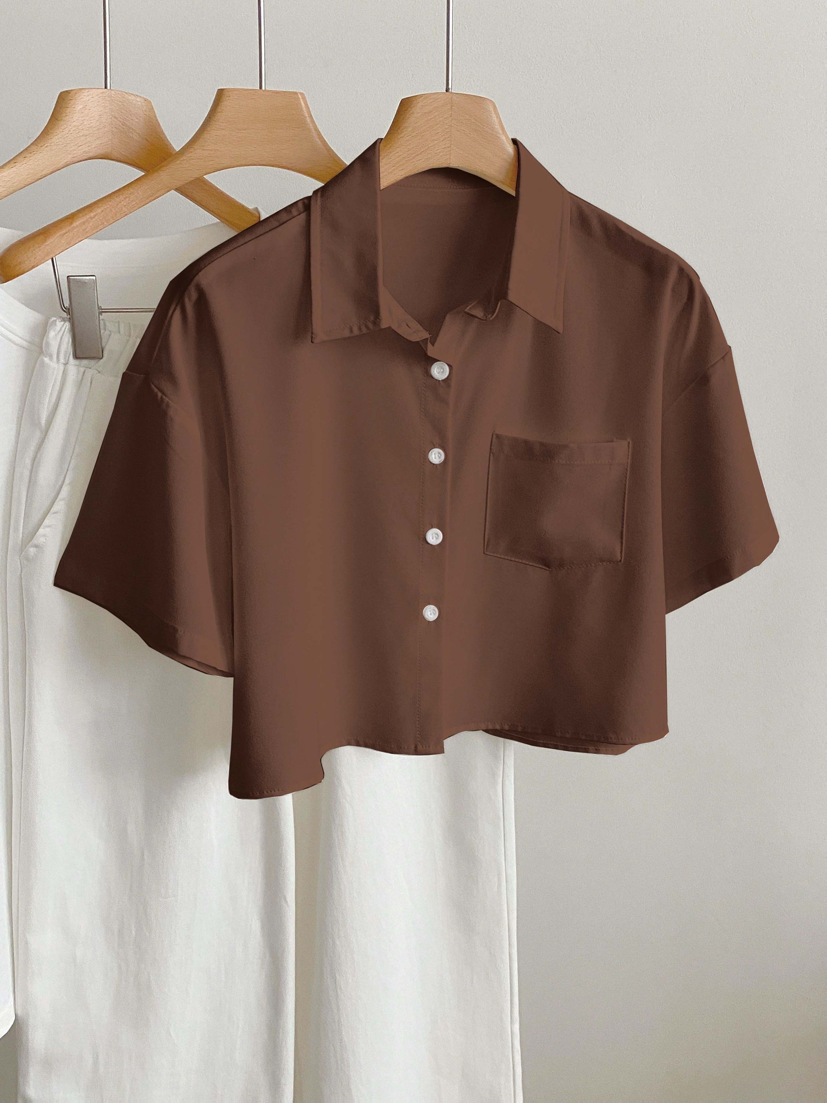 Dam Blus Kortärmad Skjorta Med Modern