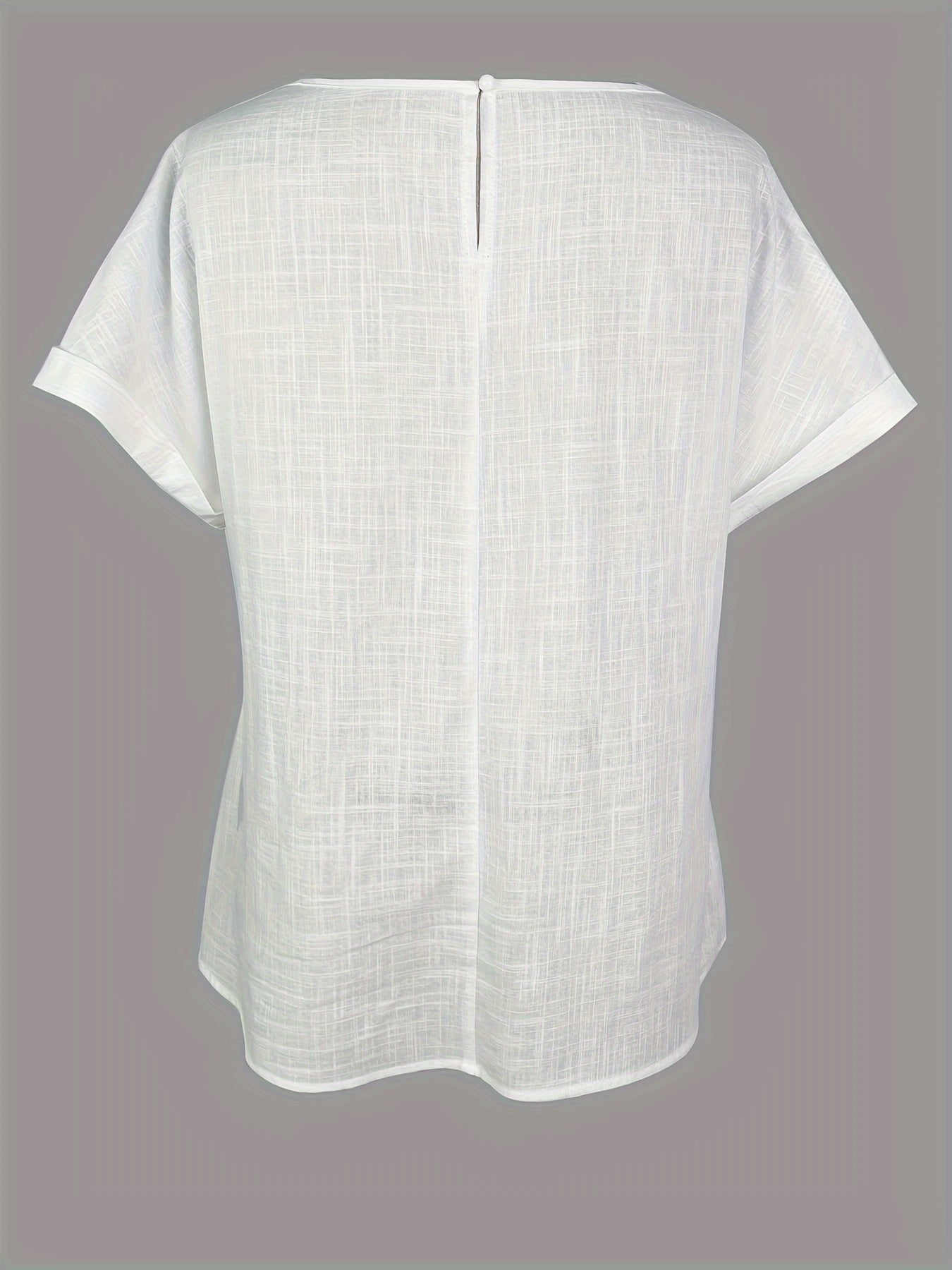 Dam Topp Elegant Sommarblus med Spets