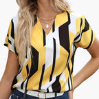 Dam Blus Geometriskt Mönster V